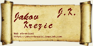 Jakov Krezić vizit kartica